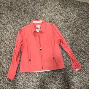 LL Bean coral jacket!